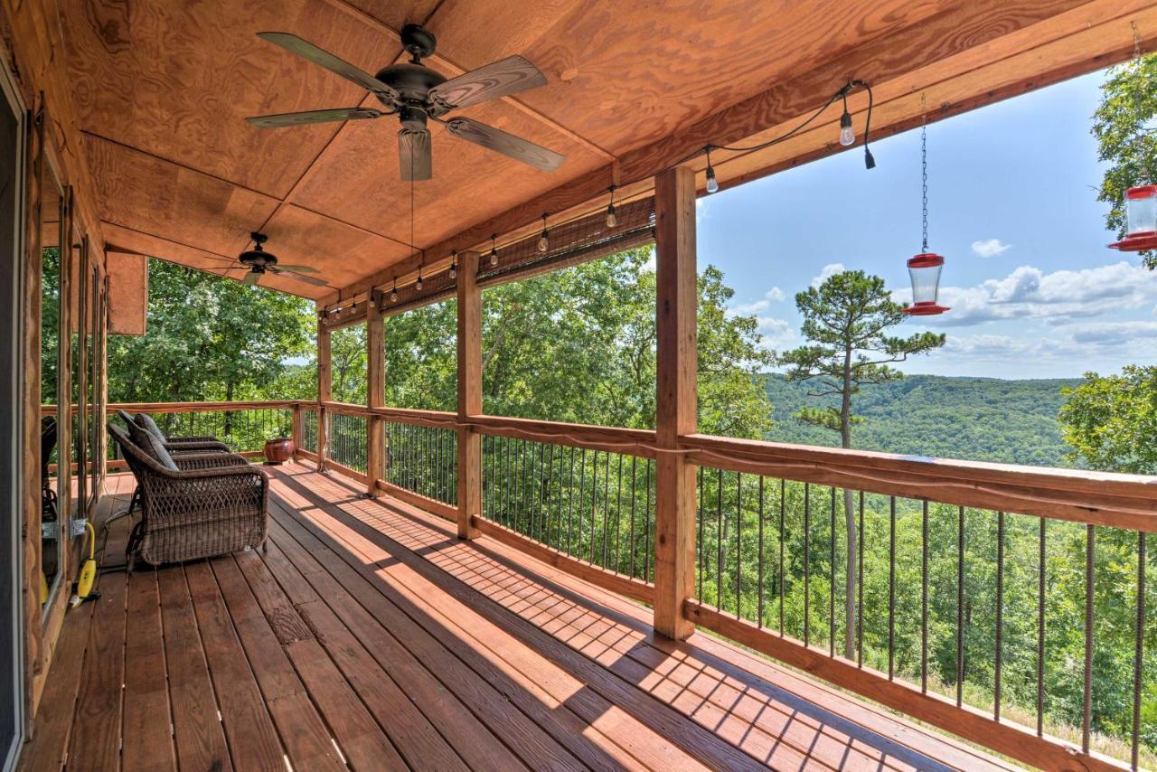 Spacious Log Cabin With Fire Pit And Game Room! Eureka Springs Luaran gambar