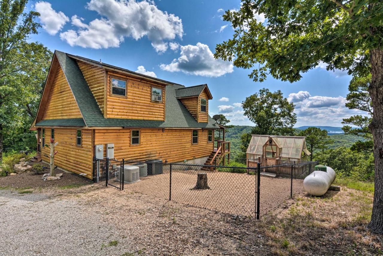 Spacious Log Cabin With Fire Pit And Game Room! Eureka Springs Luaran gambar