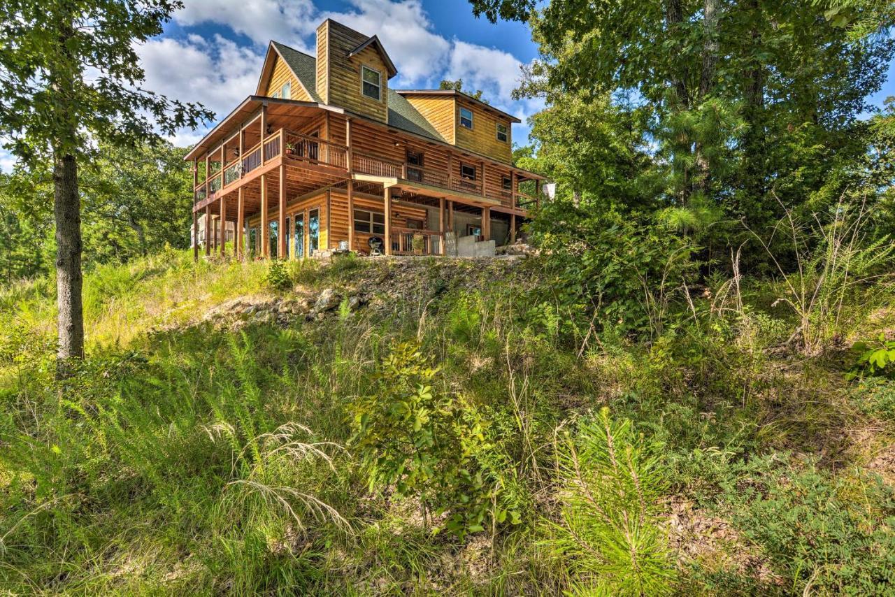 Spacious Log Cabin With Fire Pit And Game Room! Eureka Springs Luaran gambar
